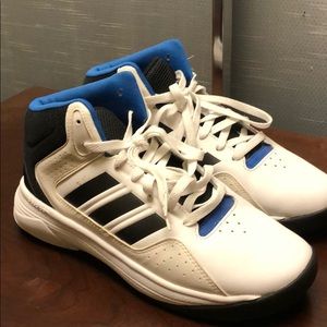 Adidas Men’s White, Black, Blue Sneakers
